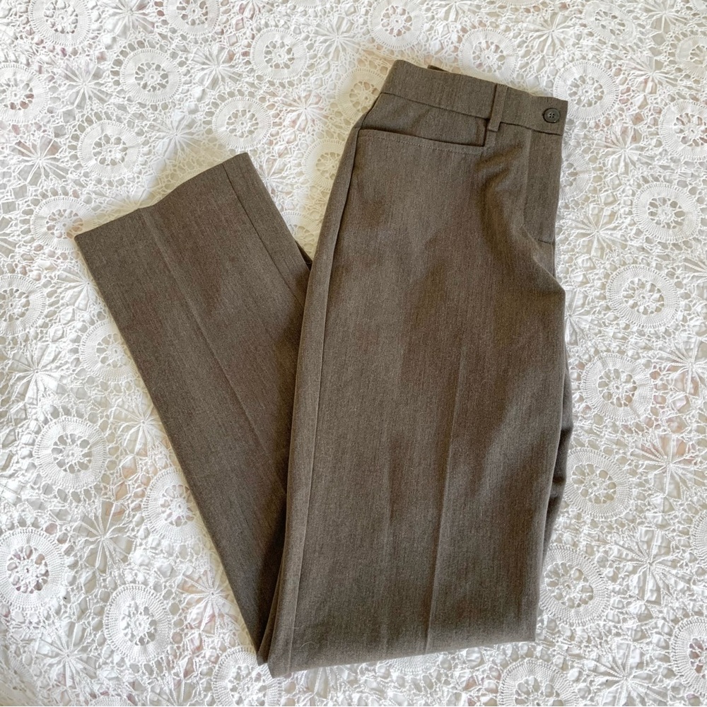 Mode de vie vintage charcoal brown trouser pants